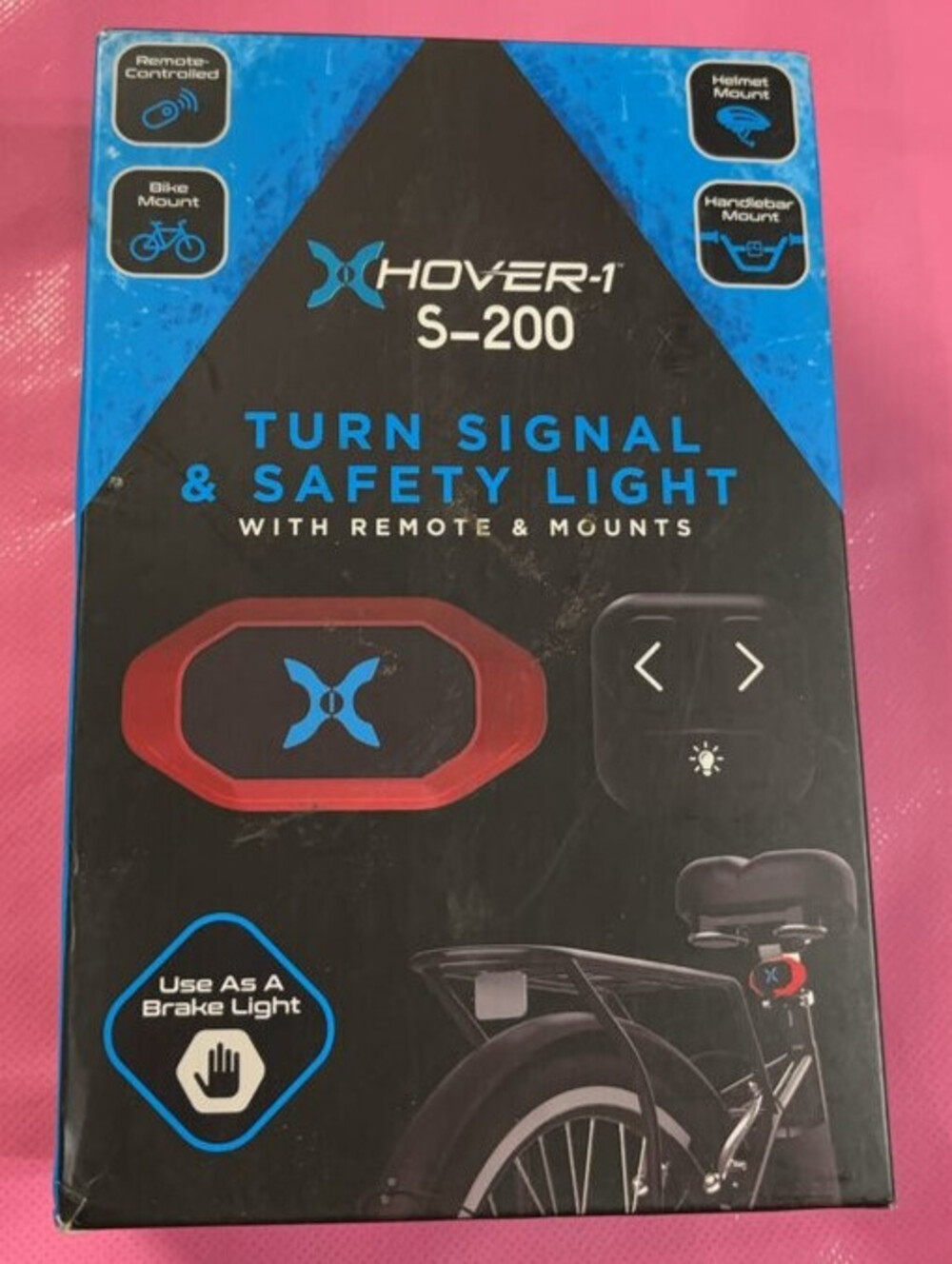 Hover-1 S-200 Turn Signal & Safety Light with Remote & Mounts New